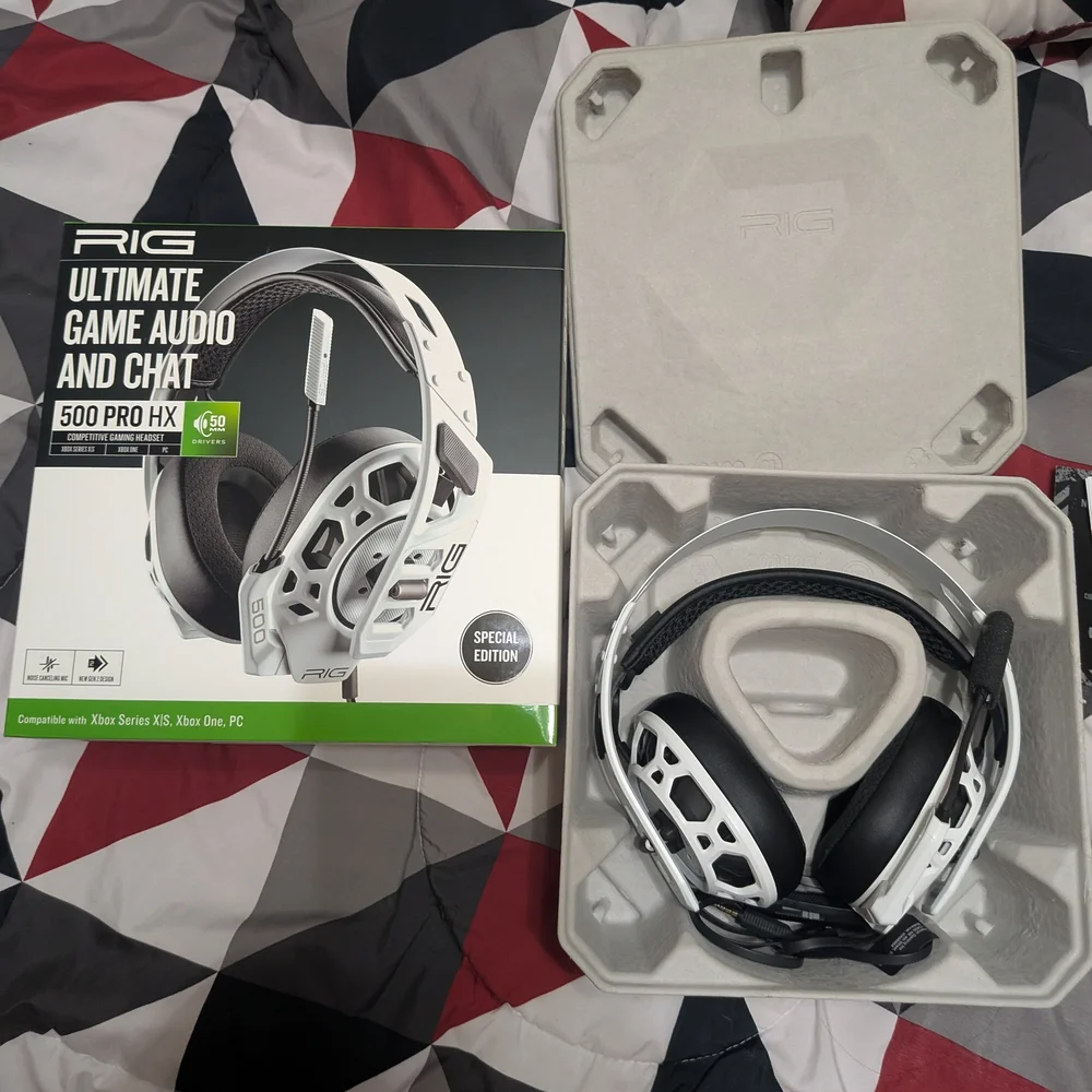 RIG 500 PRO HX Gaming Headset - Black and White
